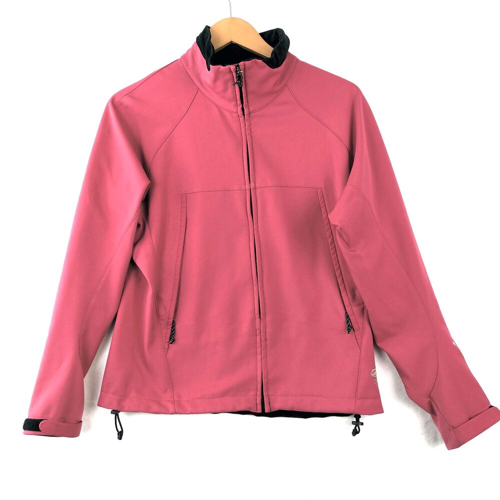 Mountain Hardwear Jacket Womens 8 Medium Pink Full Zip Soft Shell Outdoor Hiking